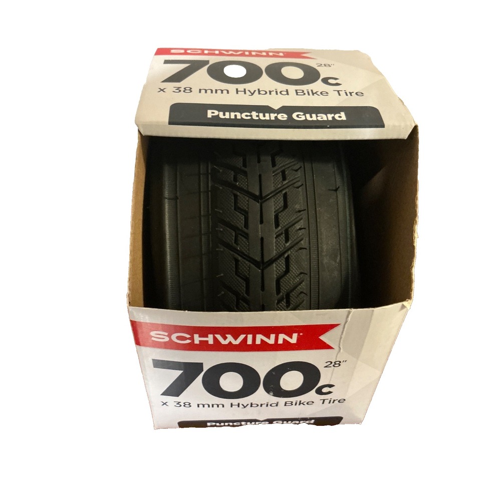 Schwinn HYBRID BIKE TIRE 700 C / 28" X 38 mm Puncture Guard BICYCLE New